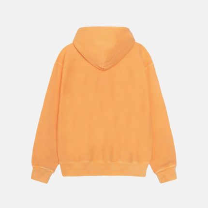 SMOOTH STOCK HOODIE PIGMENT DYED ORANGE