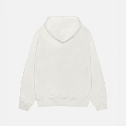 SMOOTH STOCK ZIP HOODIE PIGMENT DYED WHITE