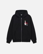 KINGPIN ZIP HOODIE BLACK