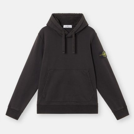 ORGANIC COTTON FLEECE Nero Felpa