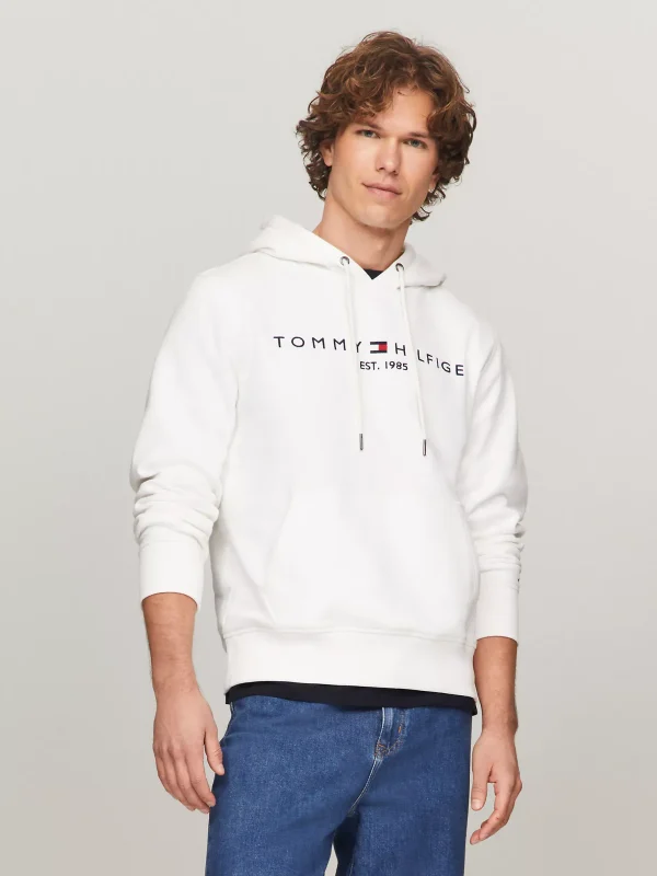 Embroidered Tommy Logo Hoodie