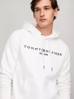 Tommy Logo White Hoodie