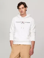 Tommy Logo White Hoodie