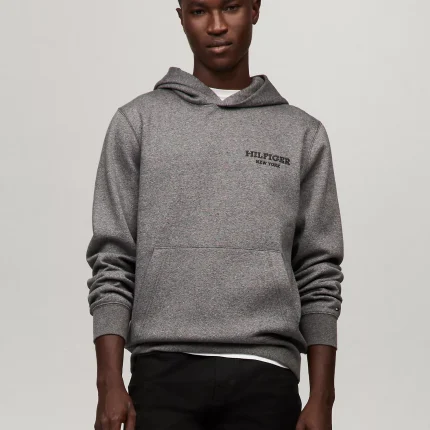 Embroidered Monotype Mouline Hoodie