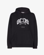 Felpa Con Cappuccio GCDS Logo Lounge nero