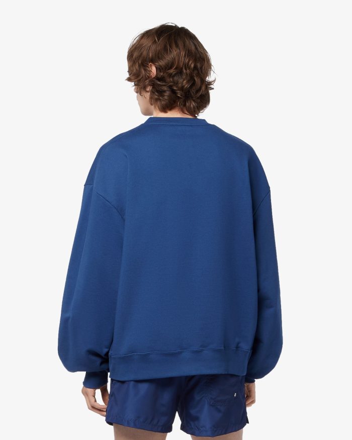 Felpa girocollo oversize Capri blu