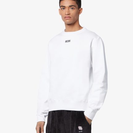 Eco logo regular crewneck Nero