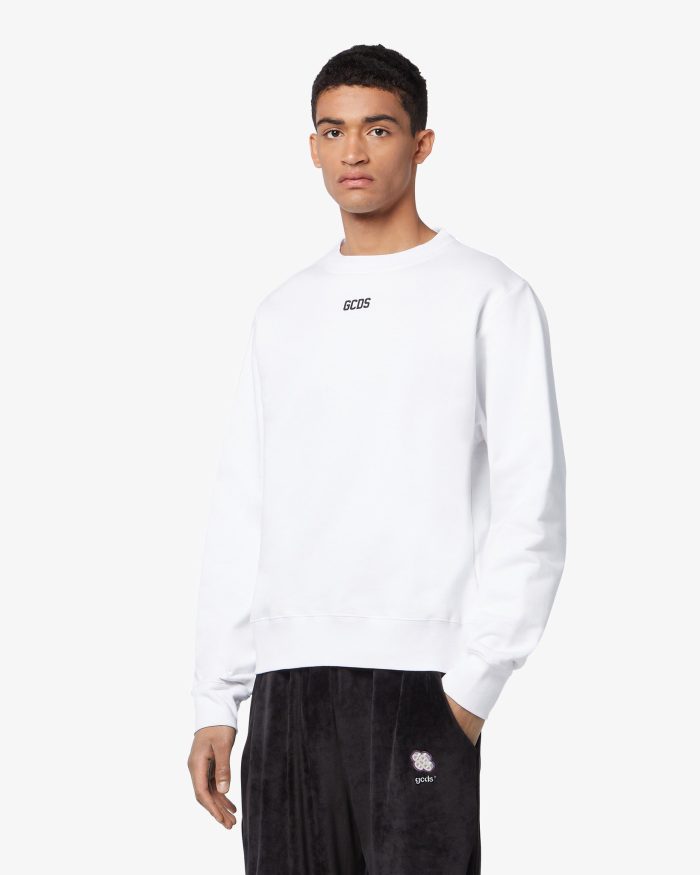 Eco logo regular crewneck Nero