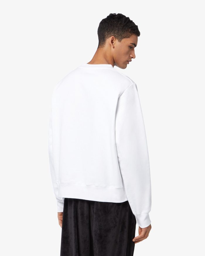 Eco logo regular crewneck Nero