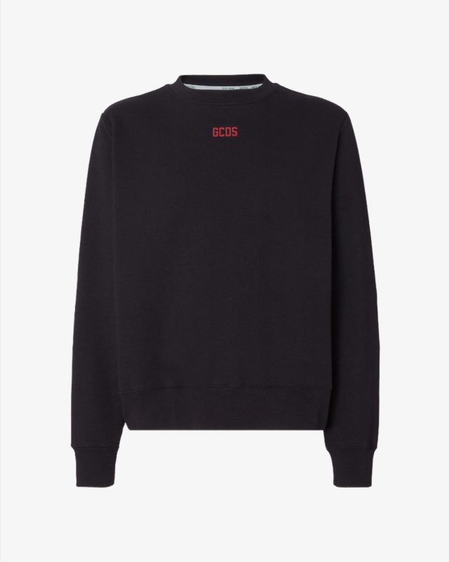 Eco logo regular crewneck Nero