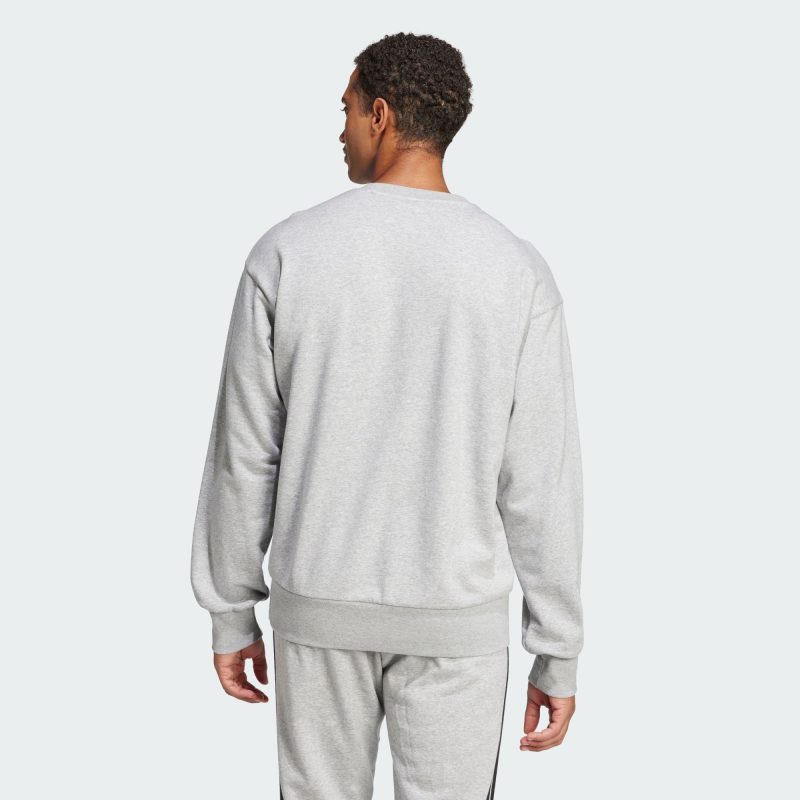 Felpa Essentials Big Logo French Terry Medium Grey Heather
