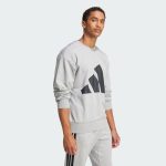 Felpa Essentials Big Logo French Terry Medium Grey Heather