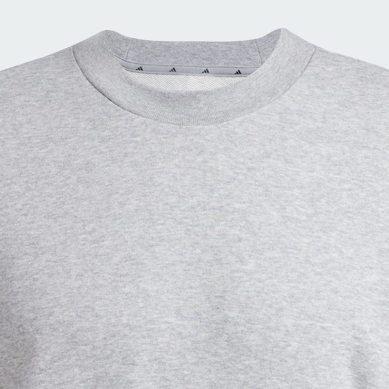 Felpa Essentials Loose Fit 3 Bar Logo Grey