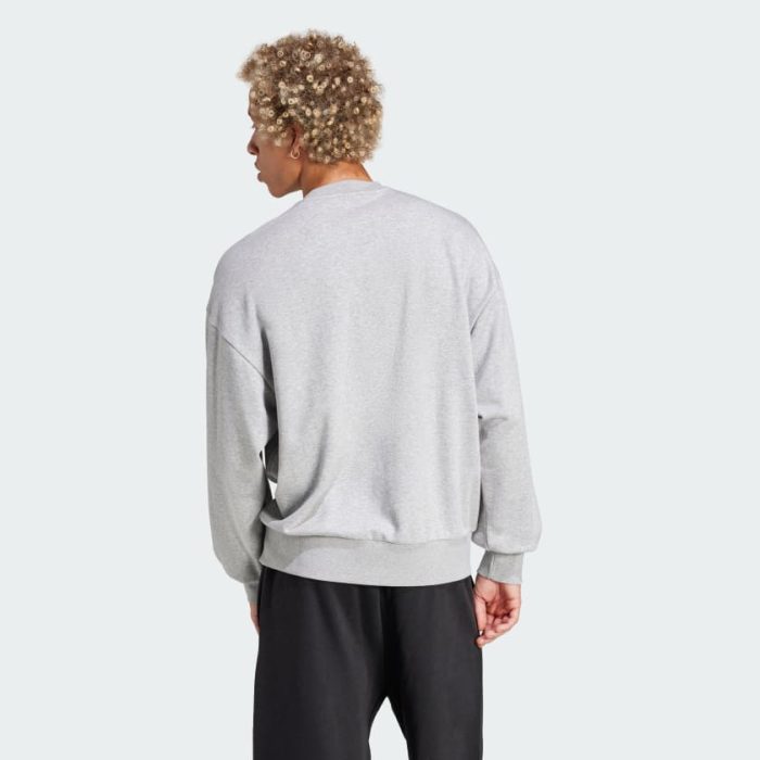Felpa Essentials Loose Fit 3 Bar Logo Grey