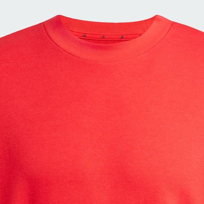 Felpa Essentials Loose Fit 3 Bar Logo Rosso