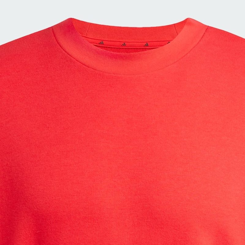 Felpa Essentials Loose Fit 3 Bar Logo Rosso