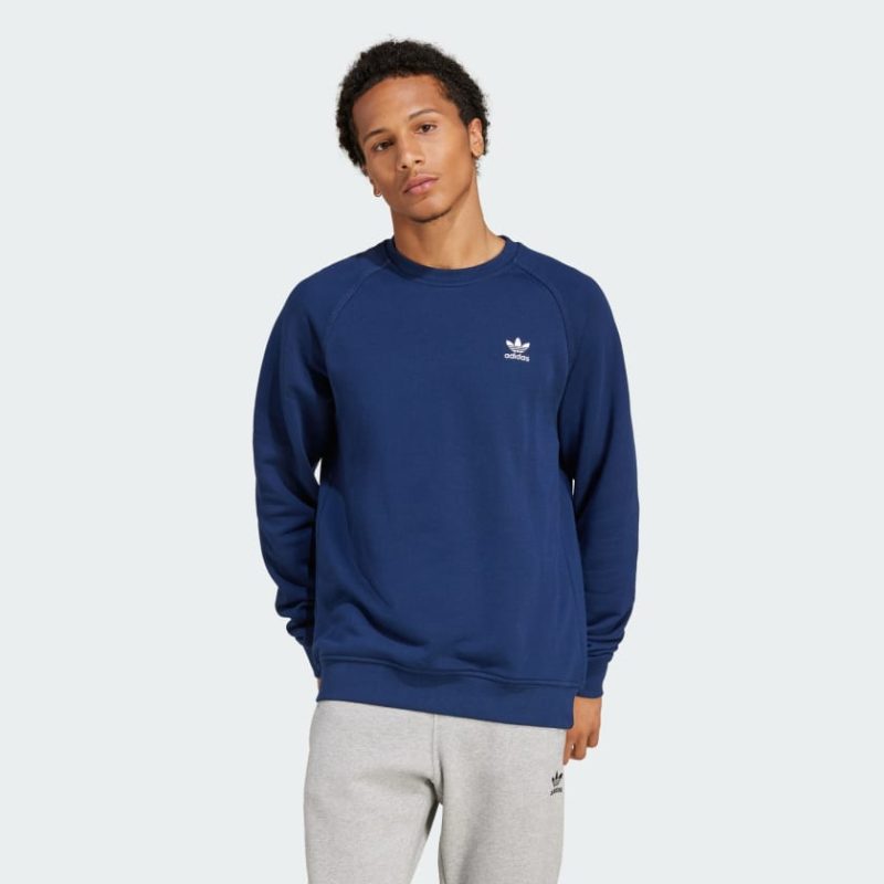 Felpa Trefoil Essentials French Terry Crew