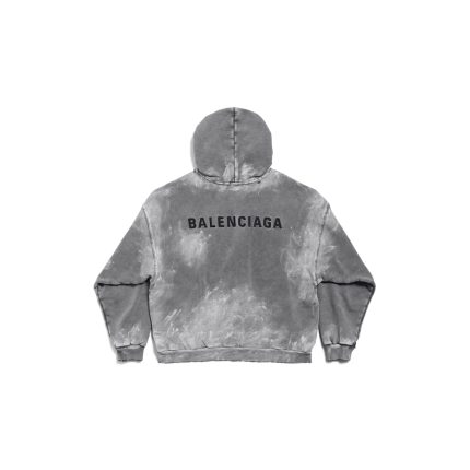 Men's Balenciaga Back Hoodie Medium Fit in Grey