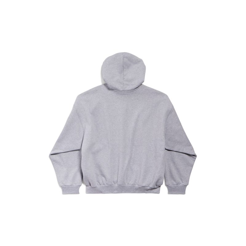 Men's Patch Garde-robe Hoodie Medium Fit in Grey