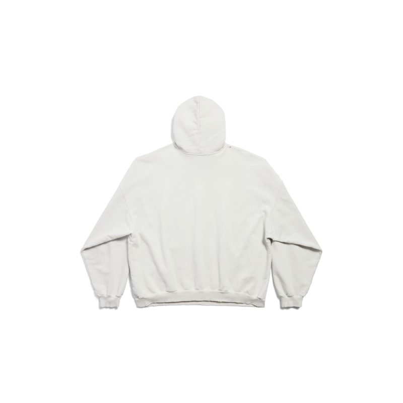 Men's 3b Liquified Hoodie Large Fit in White/black