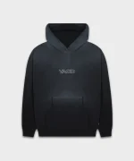 Outline Hoodie Sprayed Black front