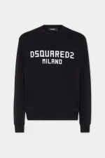 Cool Fit Dsquared2 Milano Sweatshirt Black