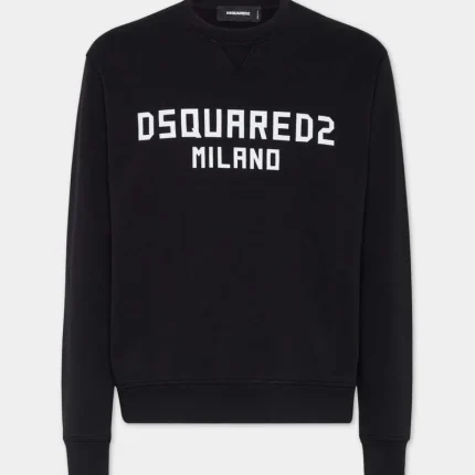 Cool Fit Dsquared2 Milano Sweatshirt Black