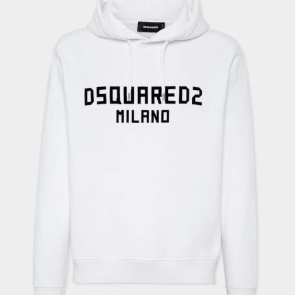 Cool Fit Dsquared2 black logo Milano Hoodie