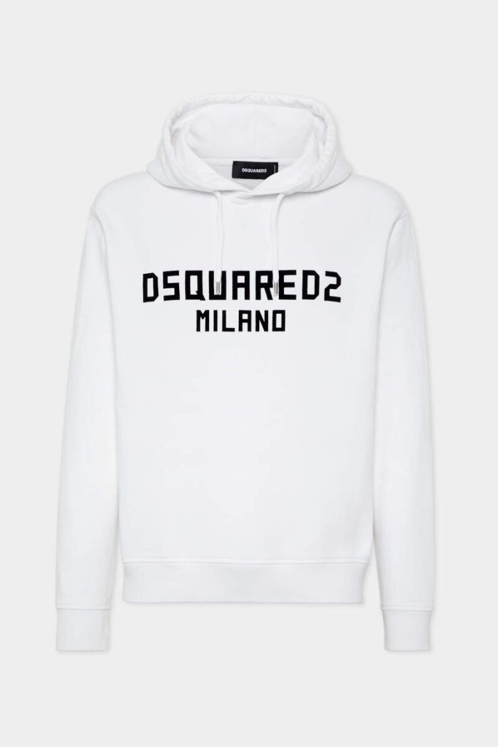 Cool Fit Dsquared2 black logo Milano Hoodie