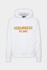 Cool Fit Dsquared2 orange logo Milano Hoodie