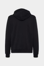 Dyed Cool Fit Zipped Hoodie Black