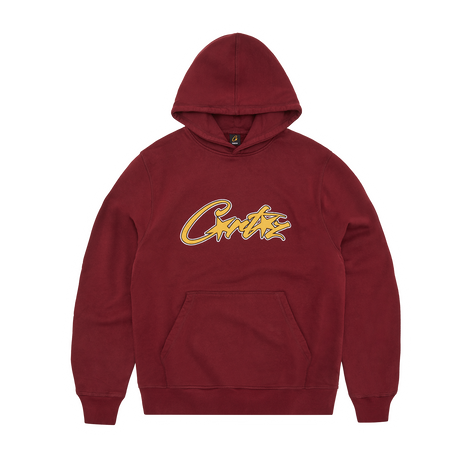 SATIN APPLIQUE ALLSTARZ HOODIE MAROON