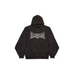 Men's Balenciaga Boxing Hoodie Large Fit in Black Faded