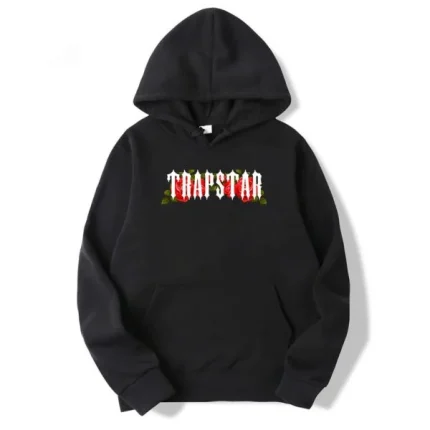 Trapstar Black Flowers Hoodie