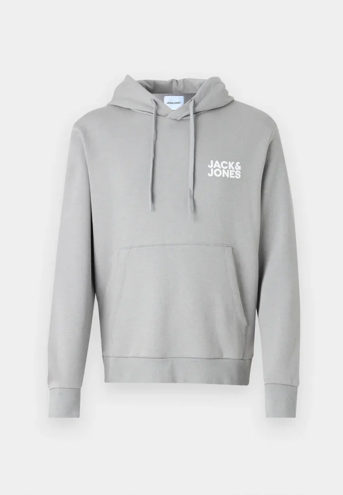 JJECORP LOGO HOOD - Felpa con cappuccio - ultimate grey