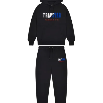 Trapstar Decoded Chenille Hooded Tracksuit – Black