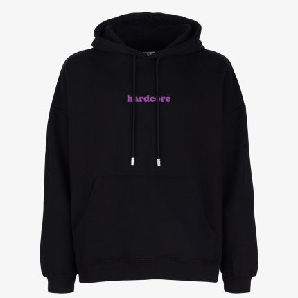 Eco logo regular hoodie Nero