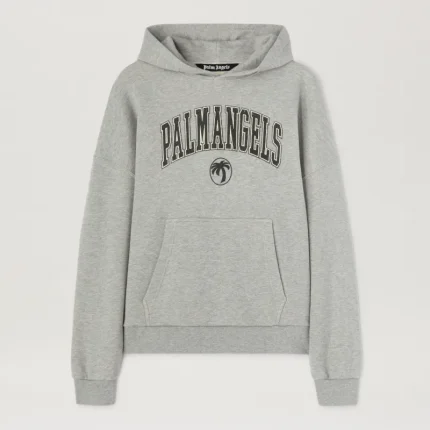 Felpa con cappuccio con logo College 0810 GREY MELANGE - BLACK