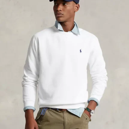 The RL Fleece Sweatshirt Bianco