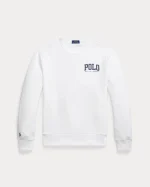 Logo Fleece Sweatshirt white