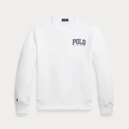 Logo Fleece Sweatshirt white