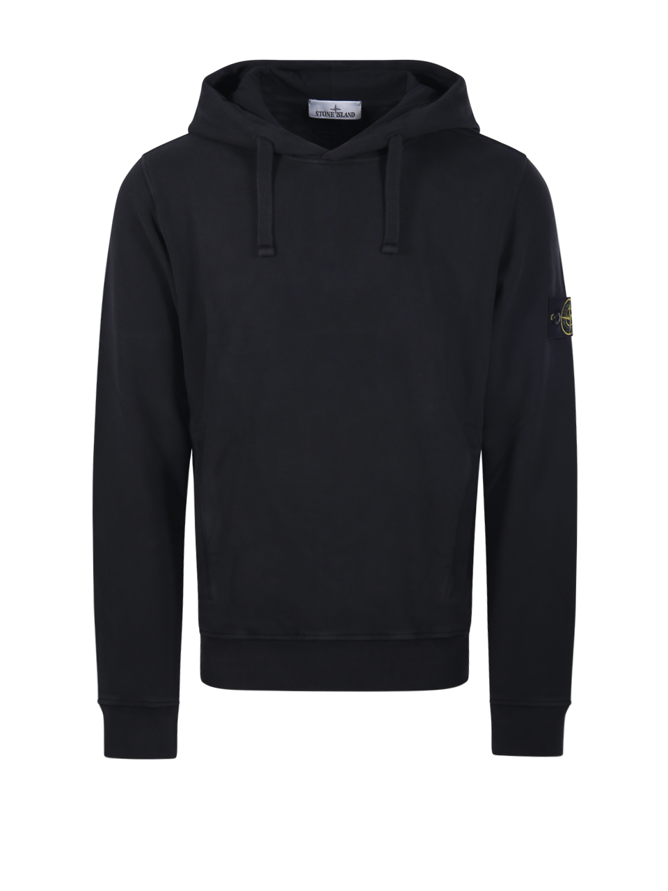 UOMO STONE ISLAND FELPA IN COTONE NERO UOMO STONE ISLAND FELPA IN COTONE NERO