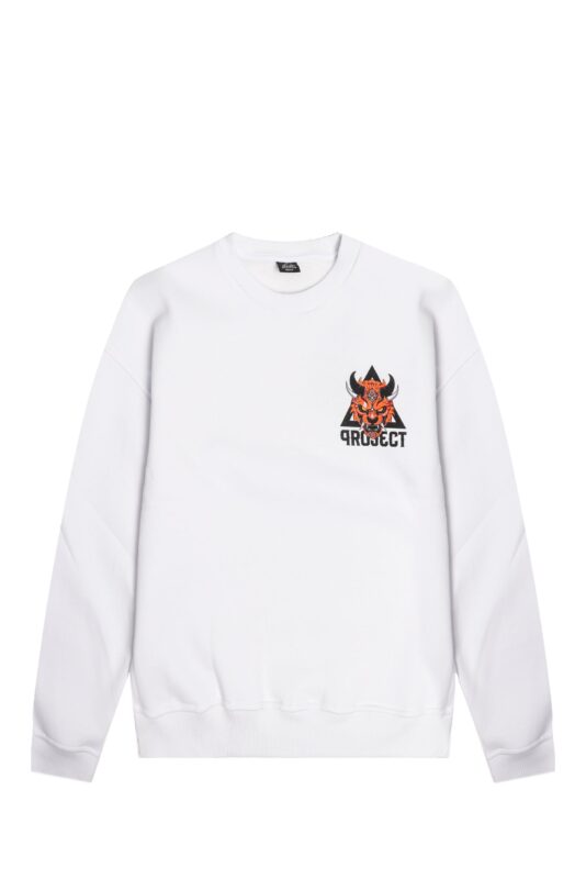 FELPA TIGER GIRO BIANCA DA UOMO