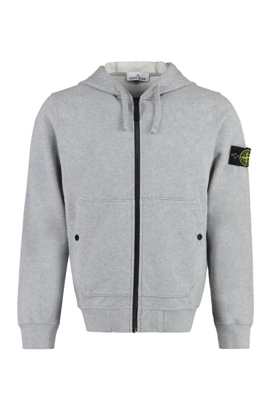 Stone Island Felpa con cappuccio e zip