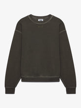 Felpa girocollo con logo patch