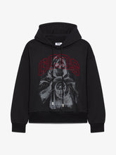 Felpa con cappuccio stampata gotica