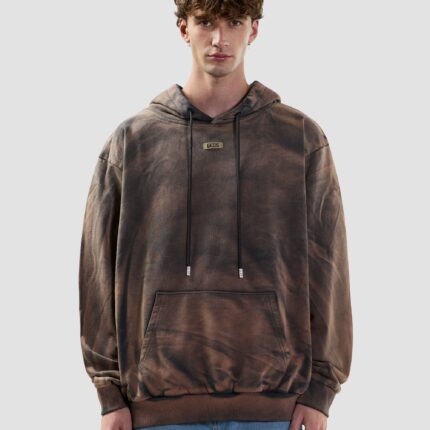 Felpa con cappuccio con logo Solarized Patch