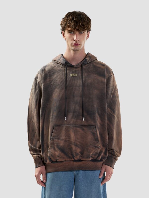 Felpa con cappuccio con logo Solarized Patch