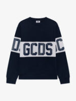 Felpa girocollo con logo Band GCDS