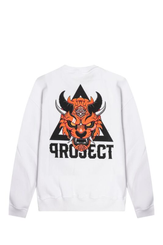 FELPA TIGER GIRO BIANCA DA UOMO